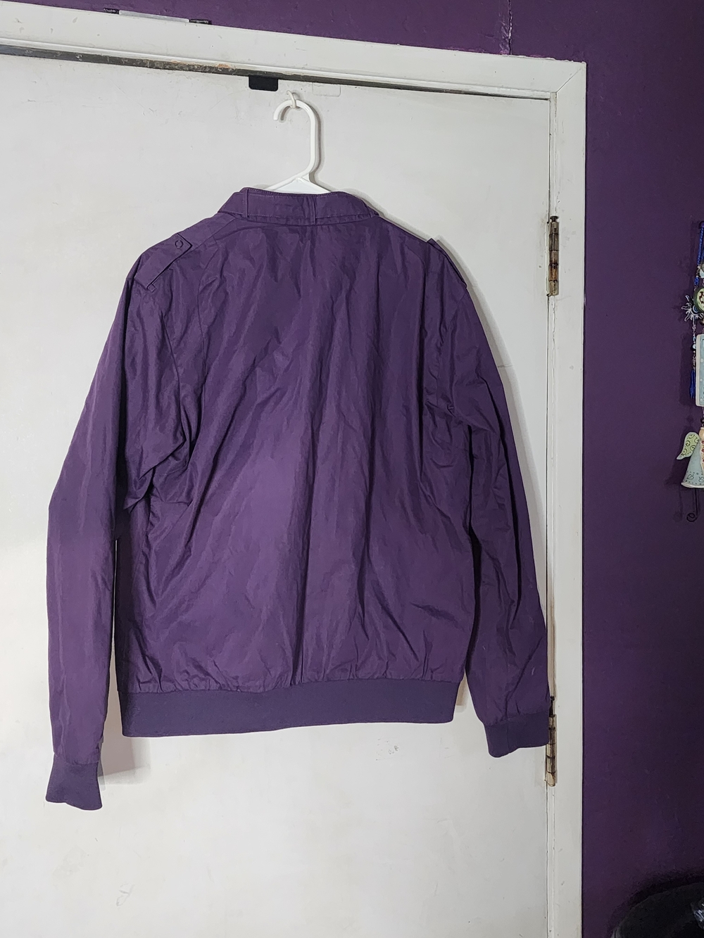 NWT Members Only Purple Field Bomber Jacket - Picture 6 of 7